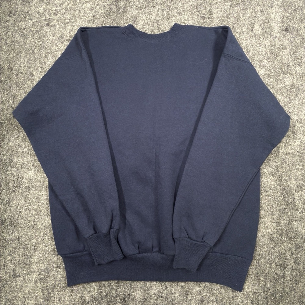 Vintage Disney Store Winnie The Pooh Sweatshirt Large Navy Blue Hawaii Made USA - Picture 6 of 7